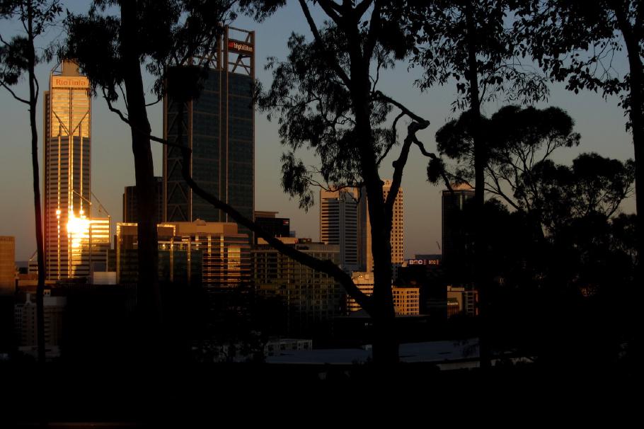 Perth bei Sonnenuntergang