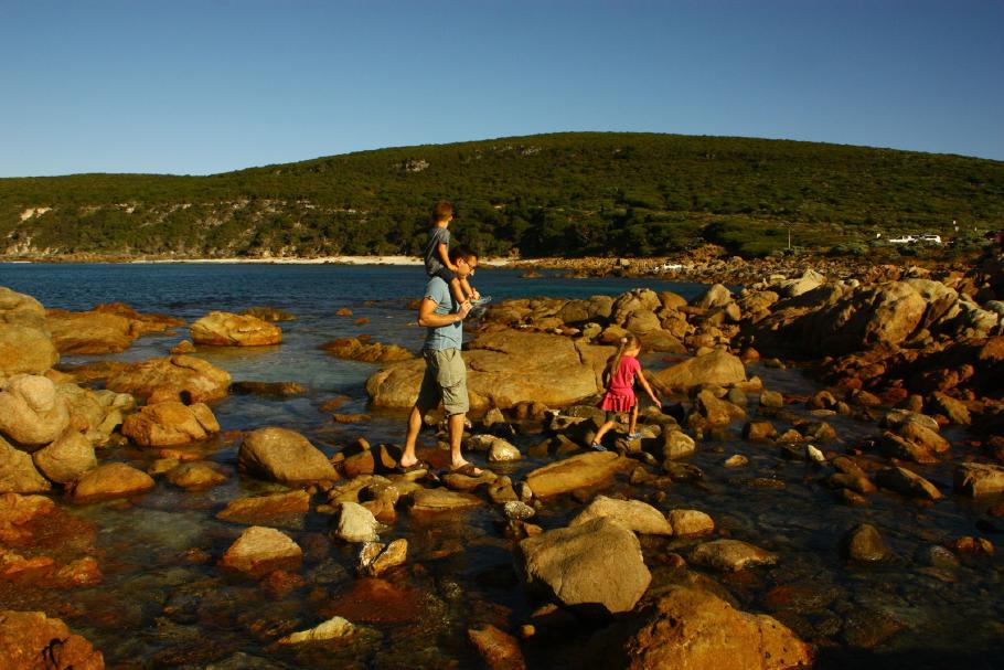 Ab hier müssen wir ein wenig klettern