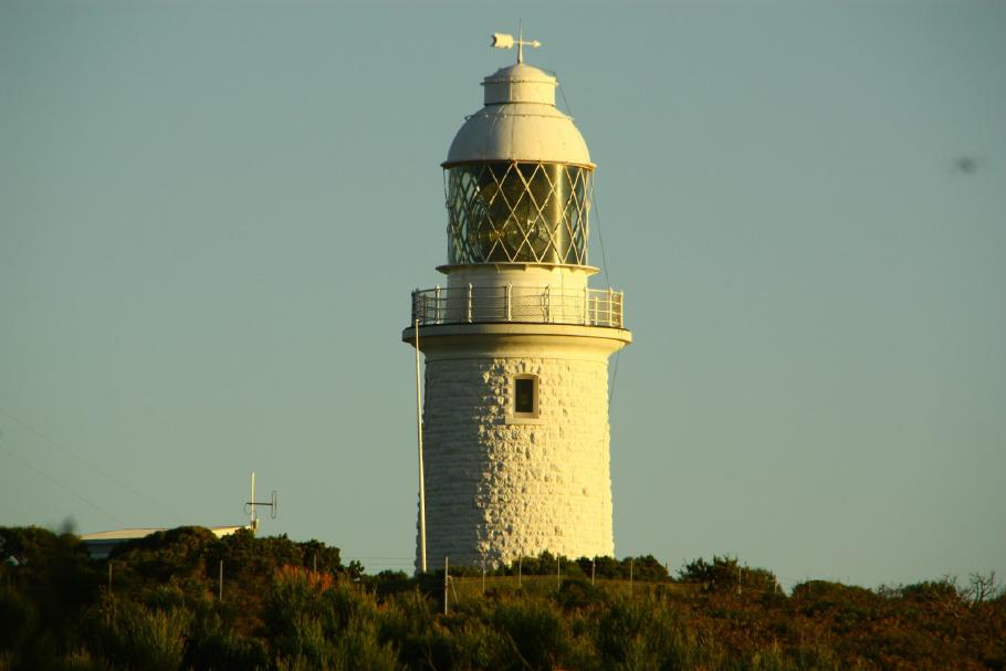 Der Leuchtturm kurz vorm Sonnenuntergang
