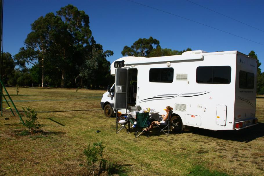Unser Stellplatz von heute Nacht