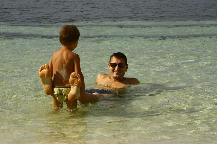 Felix hat auch was im Meer gefunden.