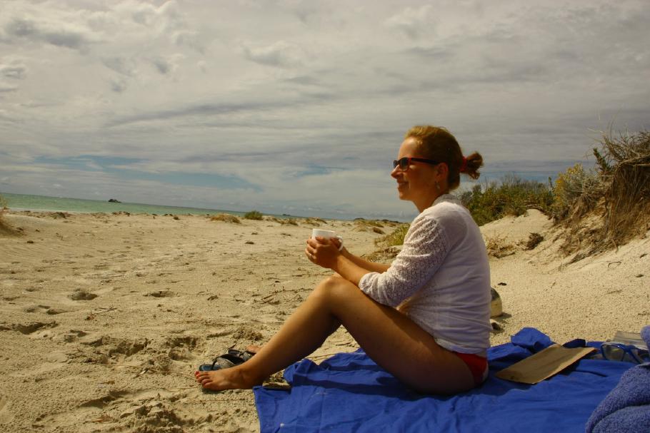 Zeit zum Relaxen und Postkarten schreiben.