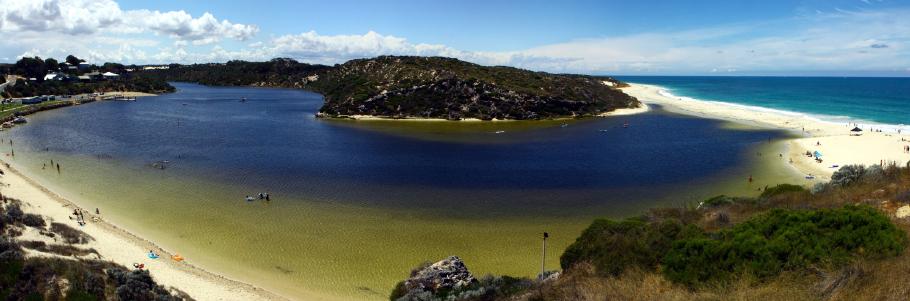 Mündung des Moore-River.