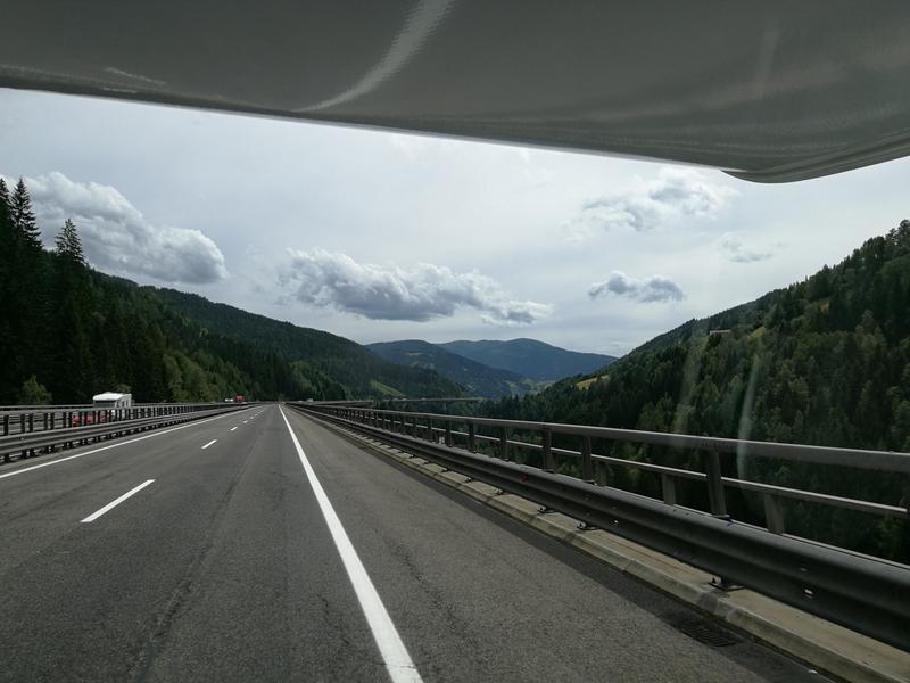 Fahrt durch Österreich