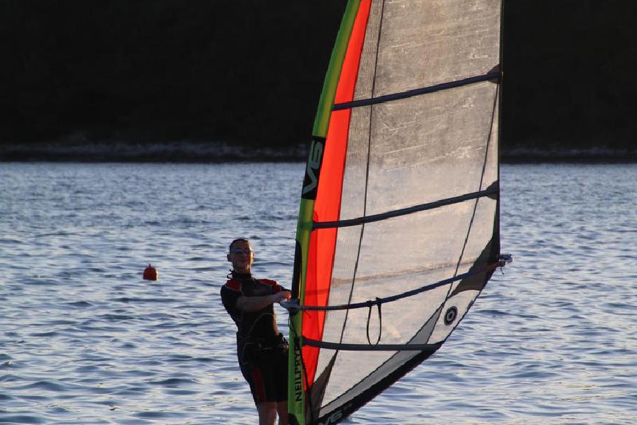 Kaum Wind aber wenigstens schönes Abendlicht