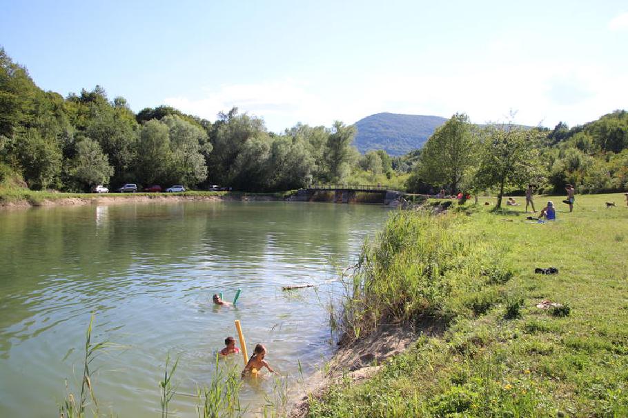 Eine angenehme Erfrischung bei knapp 30 Grad im Schatten.