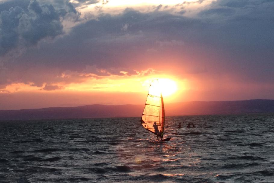 Die Sonne lässt sich nochmal kurz blicken.