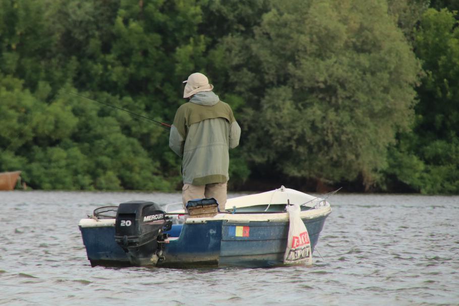 Die Fischer sind auch schon unterwegs.