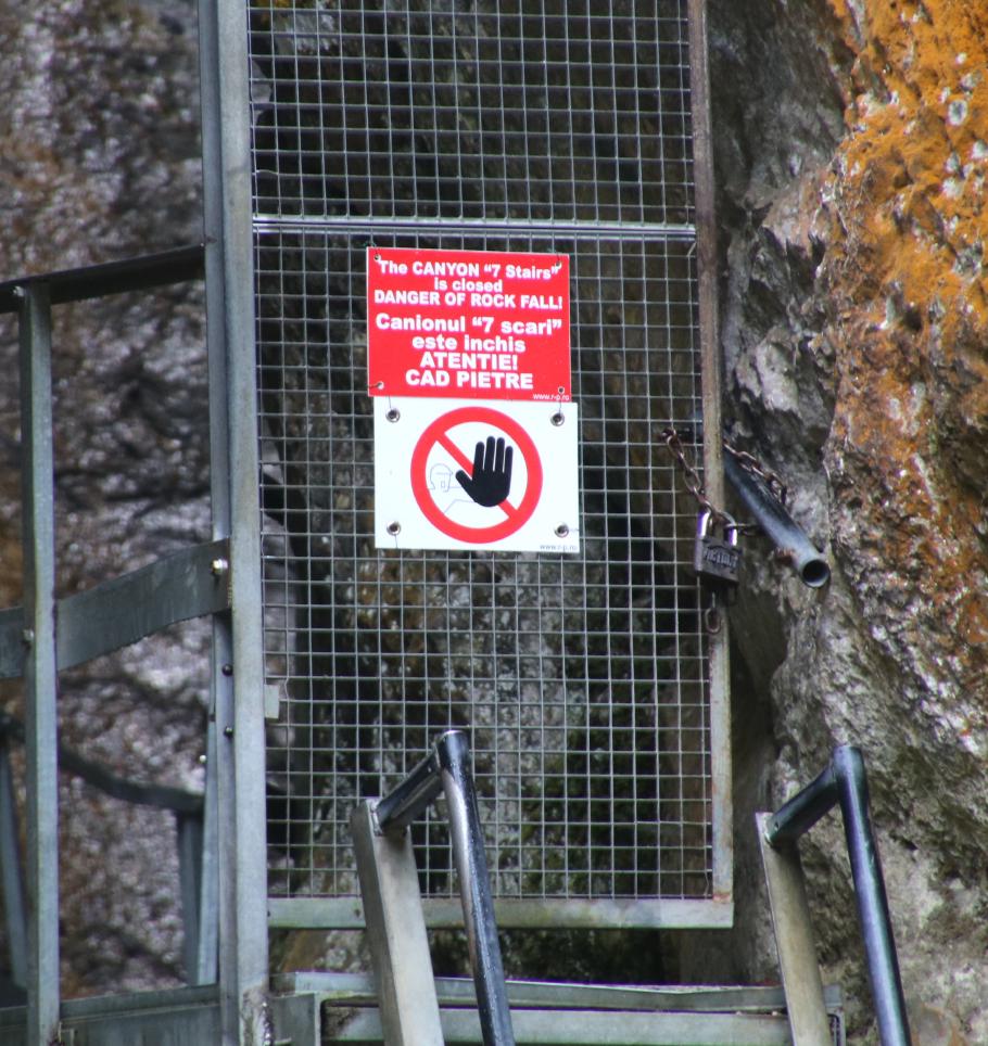 Oh nein, die Klamm ist wegen Steinschlag geschlossen?