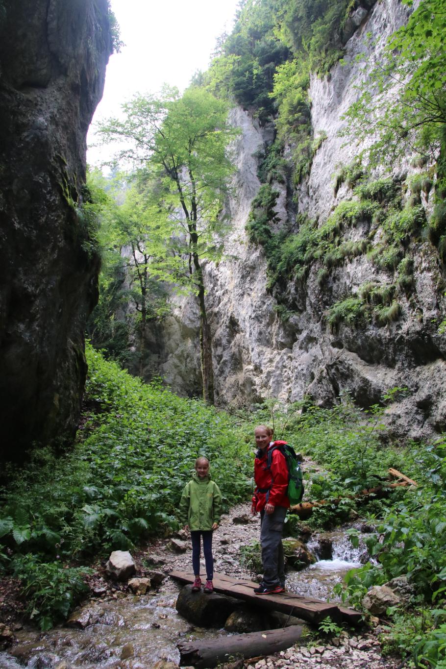 Dann öffnet sich die Schlucht und wir folgen dem Wanderweg zurück zum Ausgang.