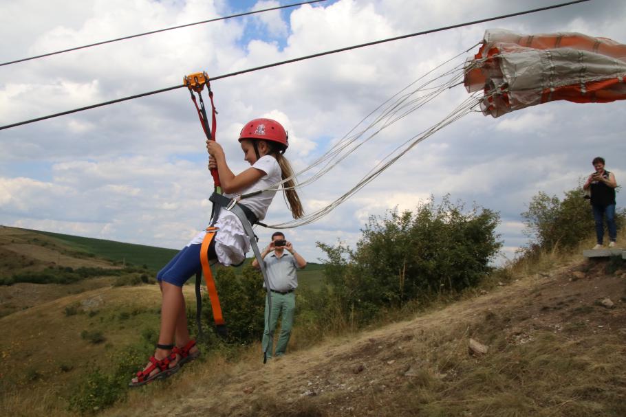 Annabell darf zu erst.