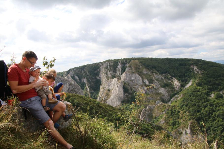 Oben angekommen gibt es erst einmal eine Stärkung.