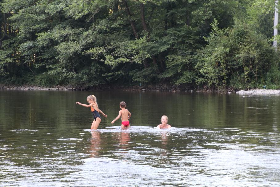 Erfrischung bei 27 Grad.