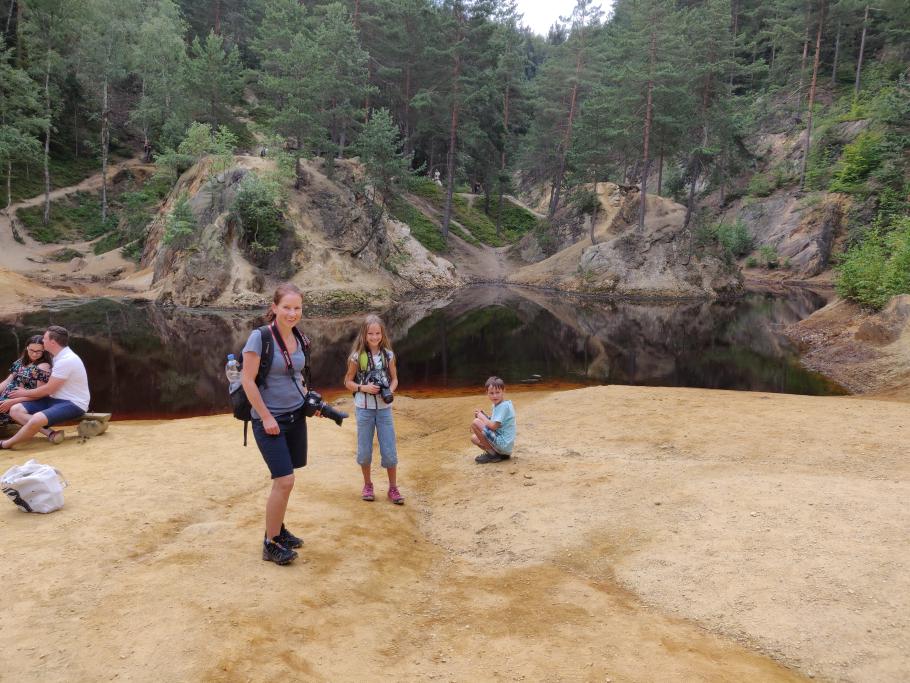 Lila-See – Schwefelsäure hält vom Baden ab.