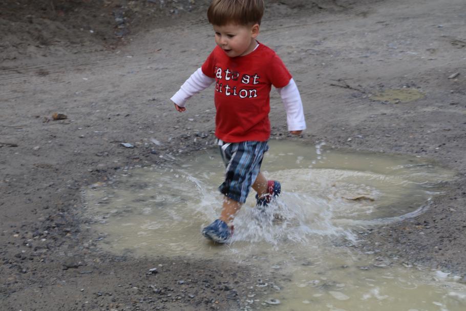 Wir hätten es beinahe trocken zurück ins Wohnmobil geschafft.