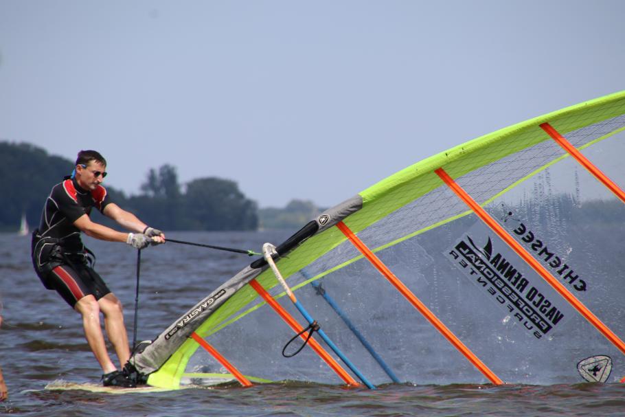 Mit wenig Wind ist das echt harte Arbeit…