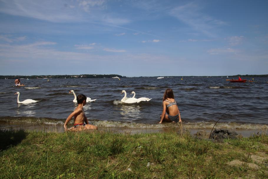 Ein wunderbarer Badestrand.