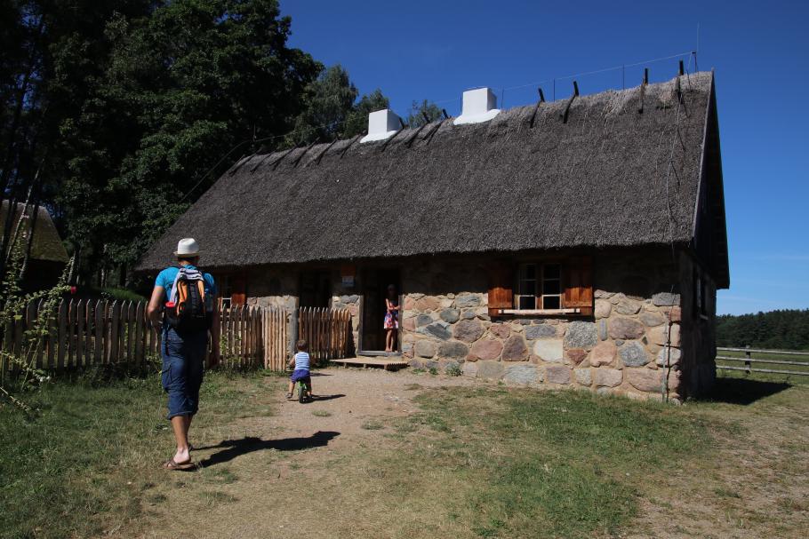 Hier wurden Gebäude aus verschiedenen Jahrhunderten zusammengetragen.