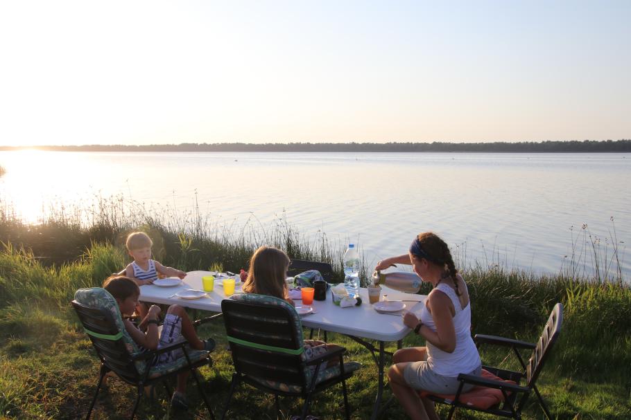 Ein schöner Fleck zum Abendessen.