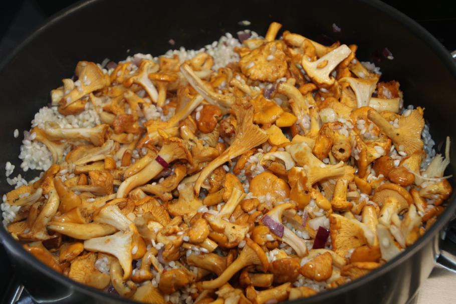 … und zaubern ein tolles Risotto.