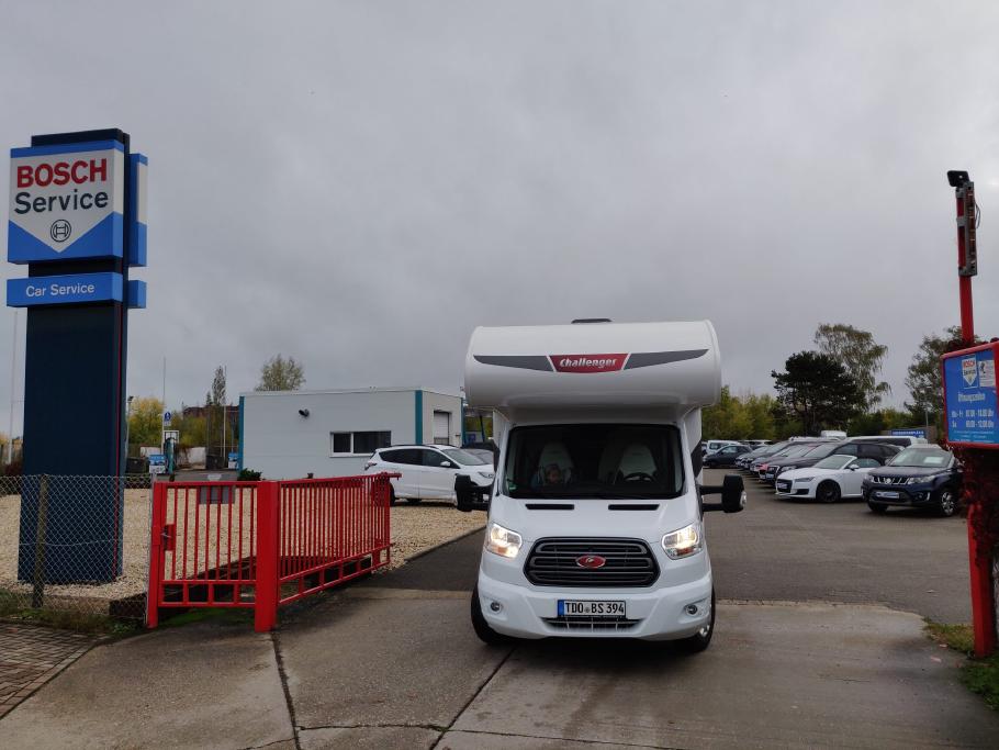 Ein guter Bekannter – das selbe Wohnmobil hatten wir im Sommer schon.