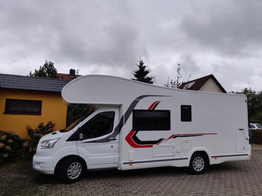 Kurz vorm Start ist es grau aber noch trocken.