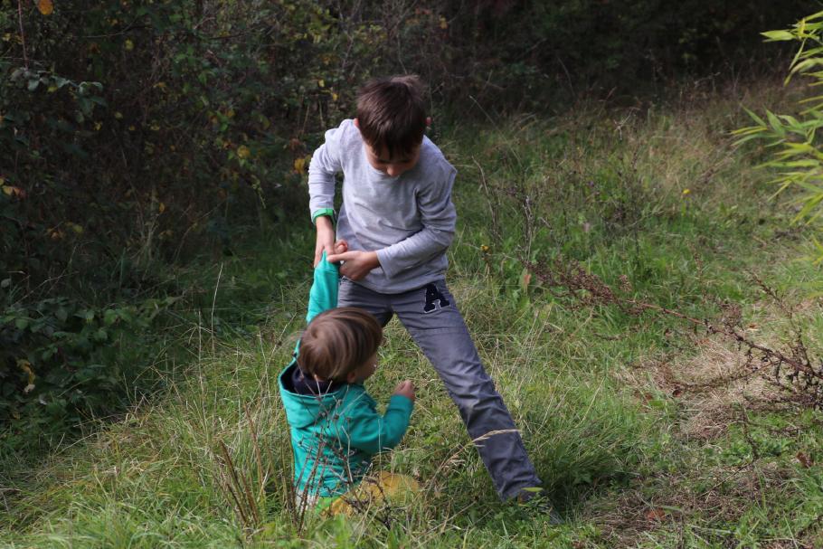 Immer auf den Weg achten!