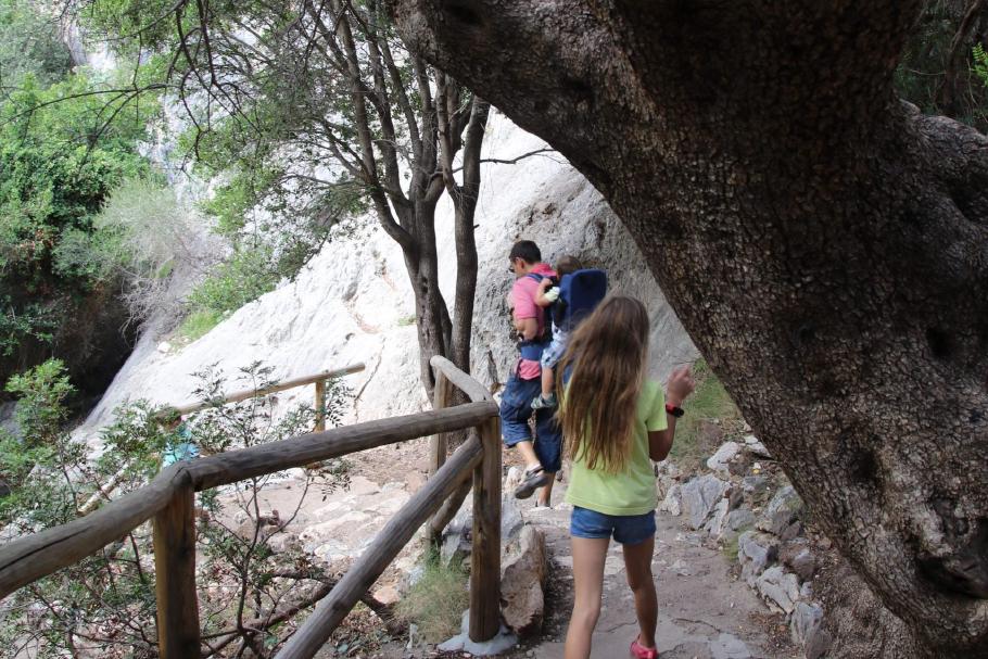 Hinab in die Schlucht.