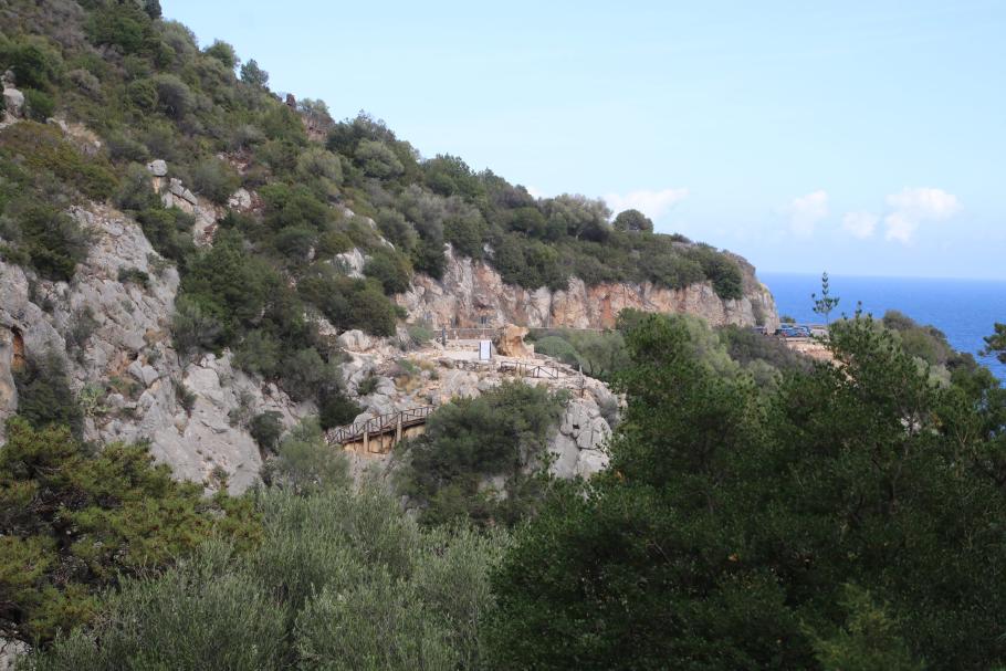 Wieder auf Augenhöhe. Zwischendurch ging es fast 80 Meter runter und wieder hoch.