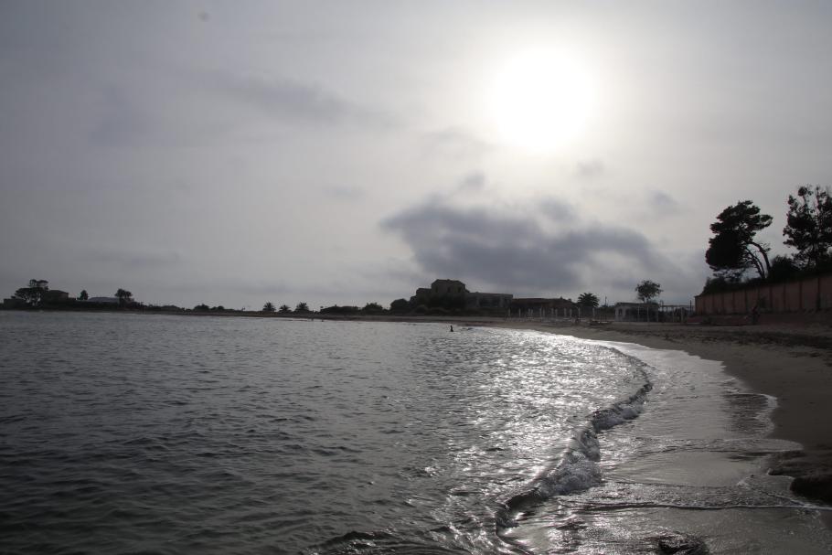 Selbst am Abend bleibt es warm.