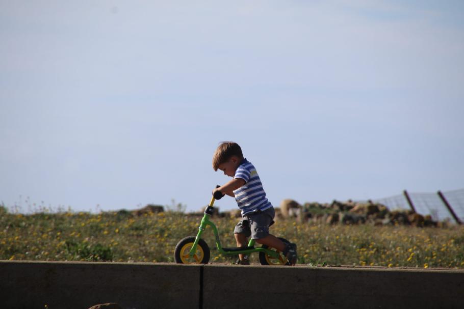 Wenn es bergab geht, ist auch eine zweitausend Jahre alte Pflasterstraße gut.