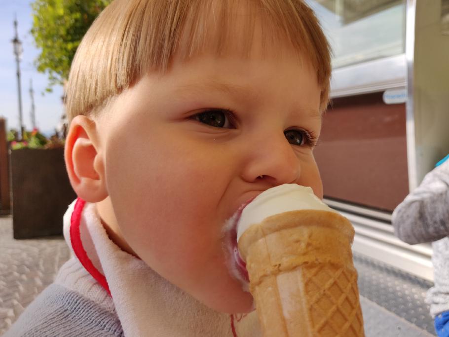 Der Weg des Eises ist mit Pizza gepflastert.