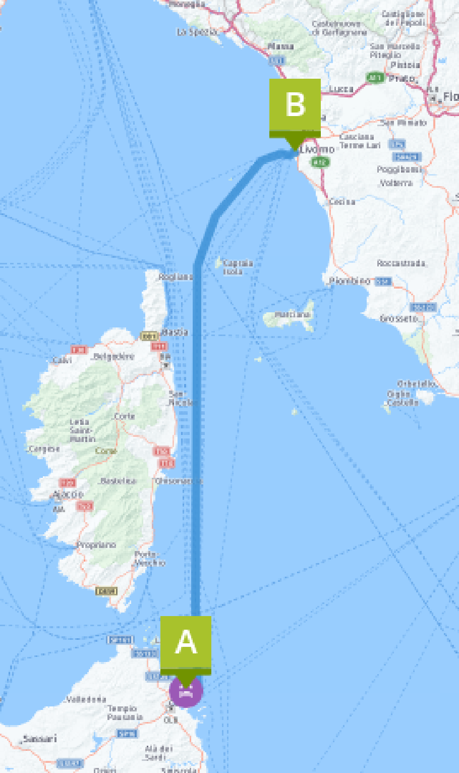 Diese 300 km sind wir wieder über Nacht gefahren.