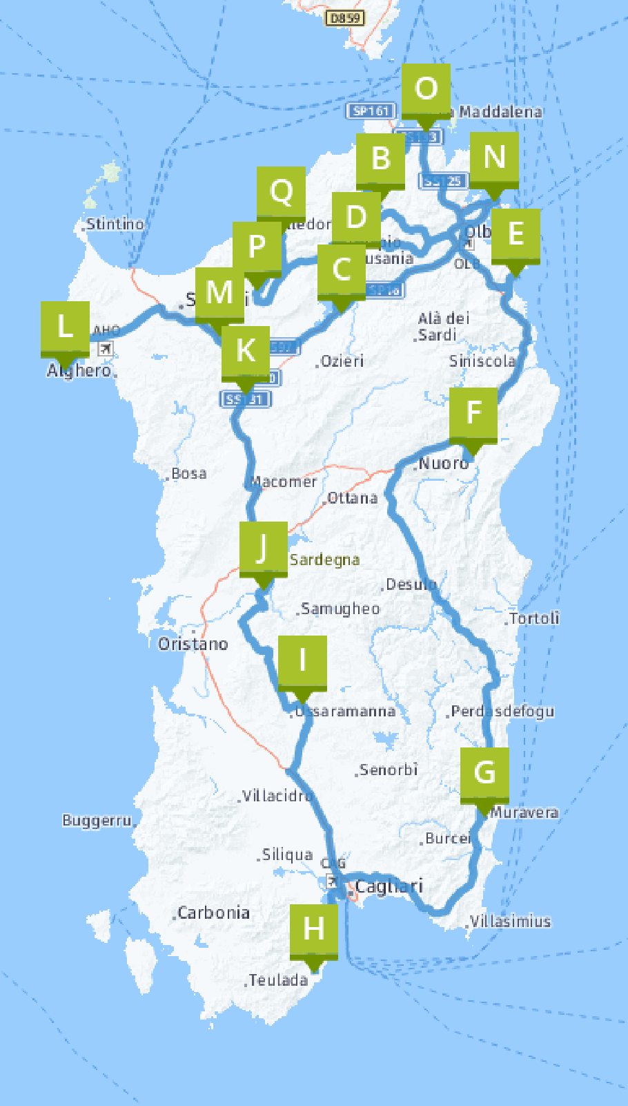 Gesamtroute: 3900 km