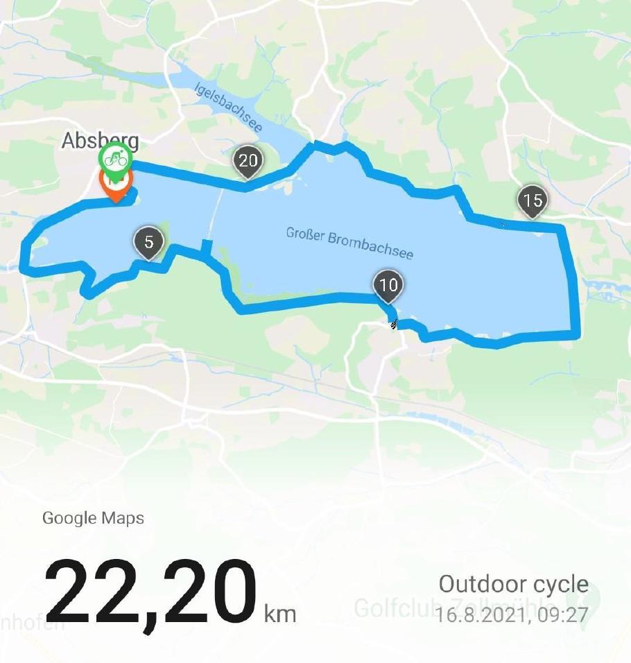 Gut 22 Kilometer war die Radtour lang.