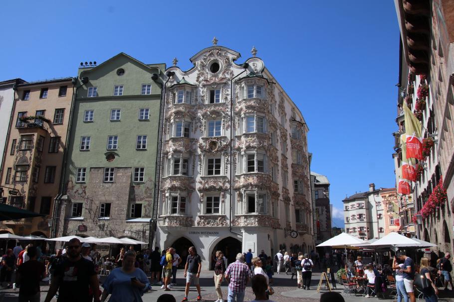 Schöne Altstadt von Innsbruck.