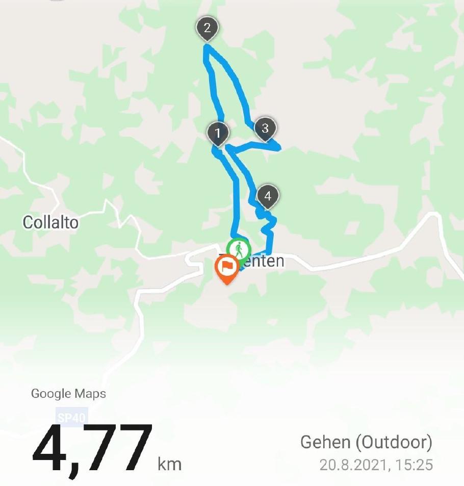 Die Strecke war genau richtig für heute Nachmittag.