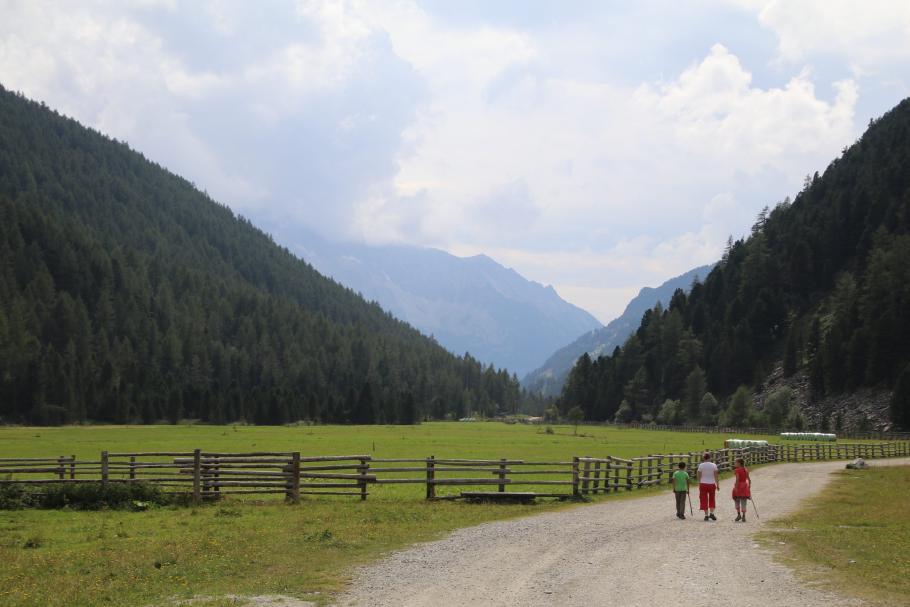 Der Weg zurück durch’s Tal ist recht einfach zu gehen.