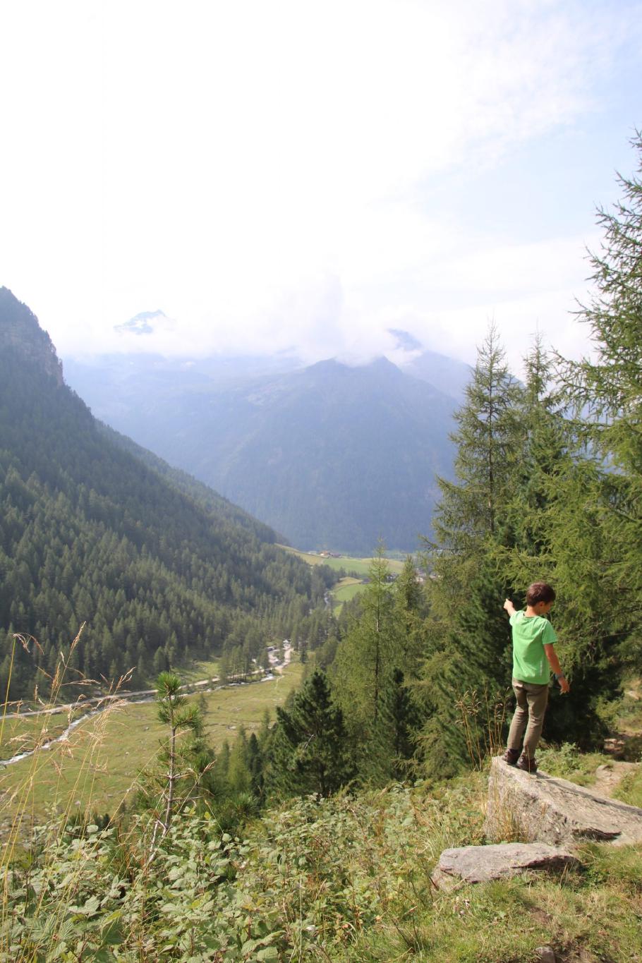 Da, ganz unten, sind wir los gelaufen.