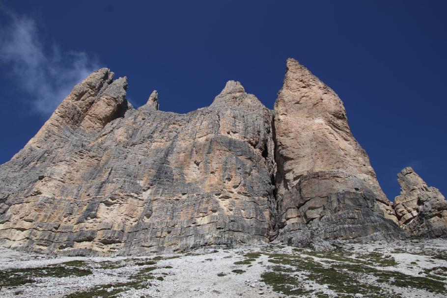 Irgendwo hier müssen sich die „Drei Zinnen“ verstecken.
