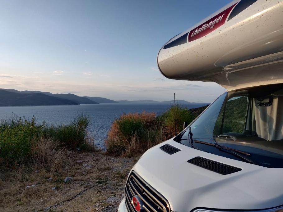 Blick auf’s Meer nach dem Aufwachen.