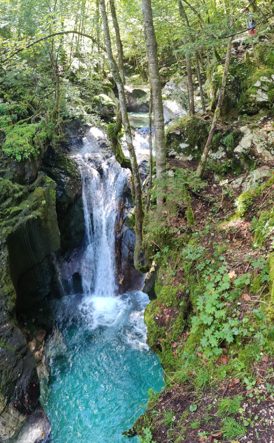 Weiter oben gibt es tolle Wasserfälle.
