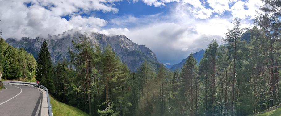 Von Berg zu Berg wechselt hier das Wetter.