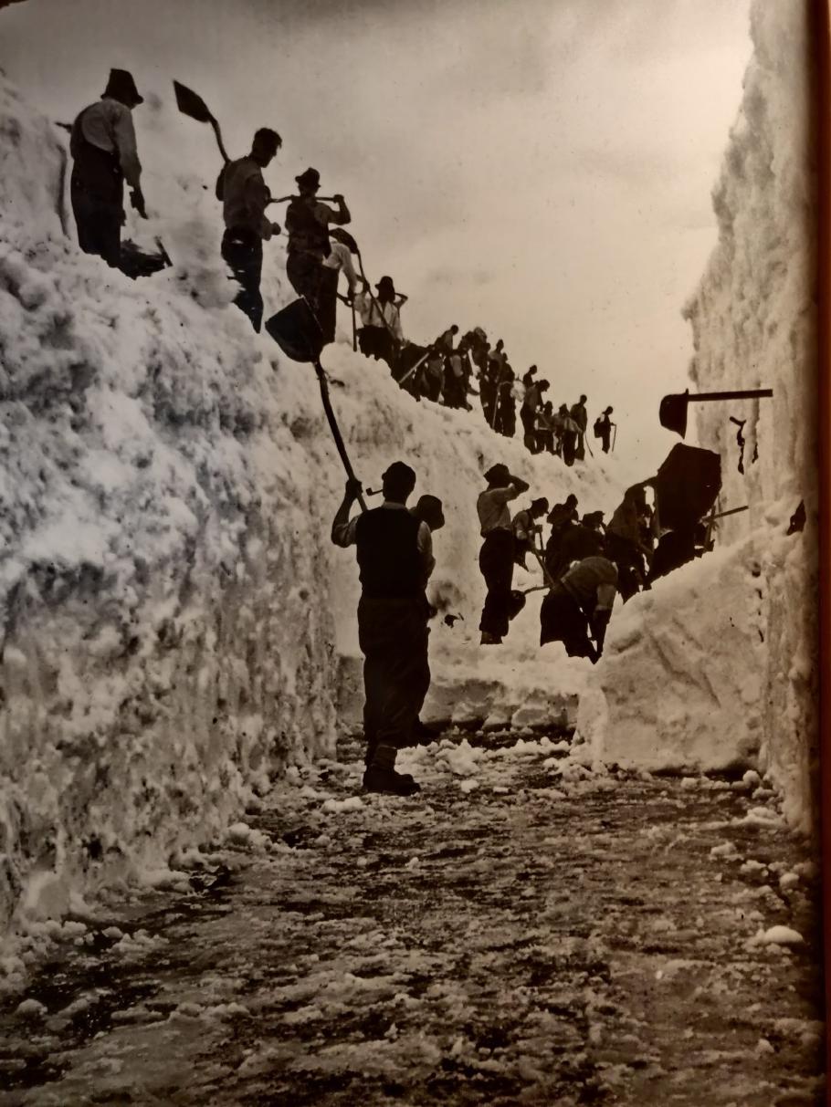 So wurde hier früher der Schnee geräumt.