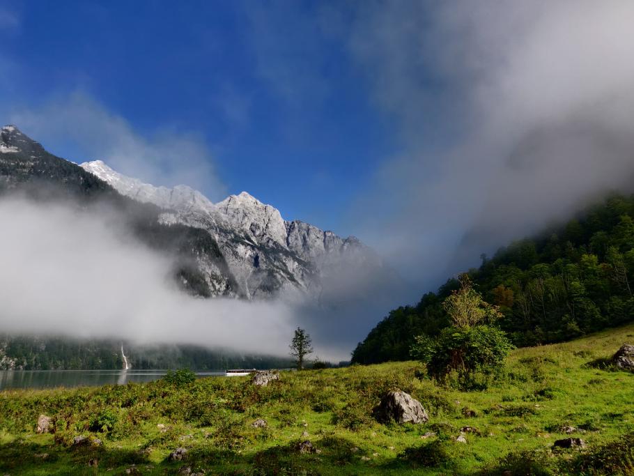 Jetzt verschwindet auch der Nebel ziemlich schnell.