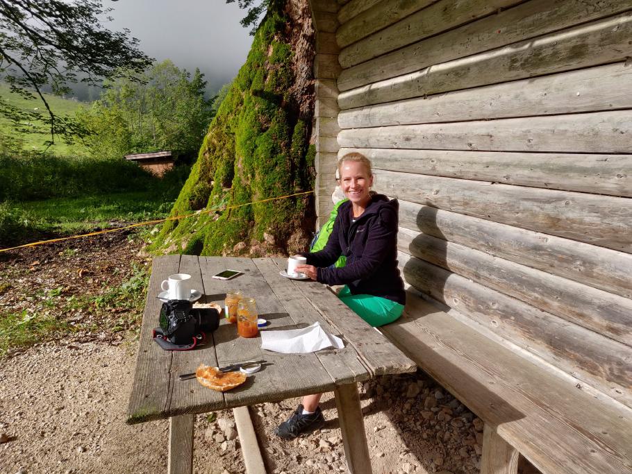 Nach dem Frühstück kommt die Sonne durch.