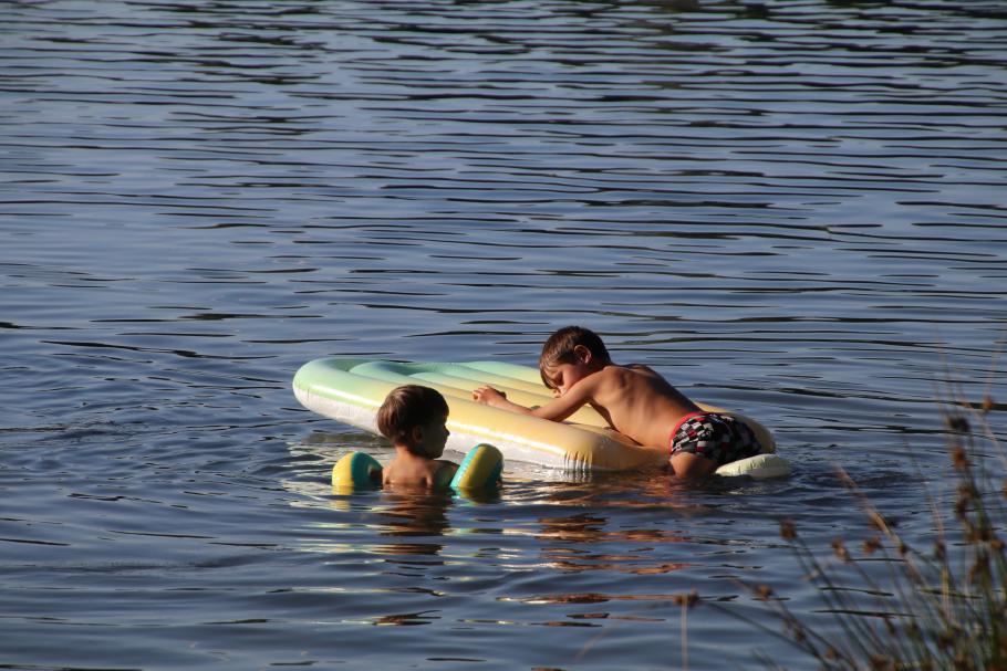 Der Badenachmittag ist ein toller Abschluss des Urlaubs.