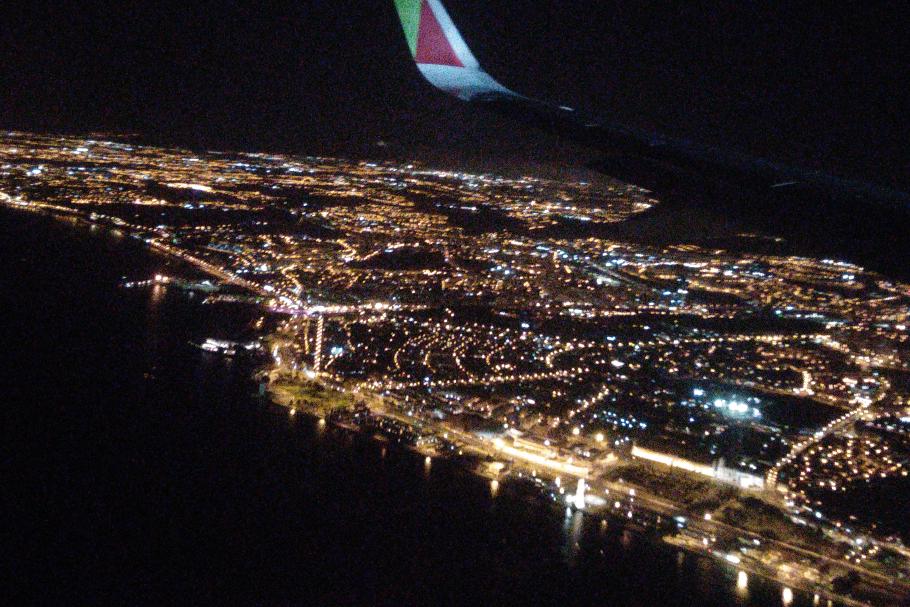 Anflug auf Lissabon