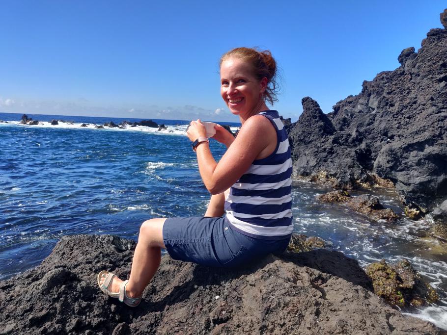 Vom Frühstück ist noch Kaffee übrig