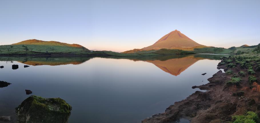 Heute trübt hier wirklich nicht das kleinste Wölkchen das Bild